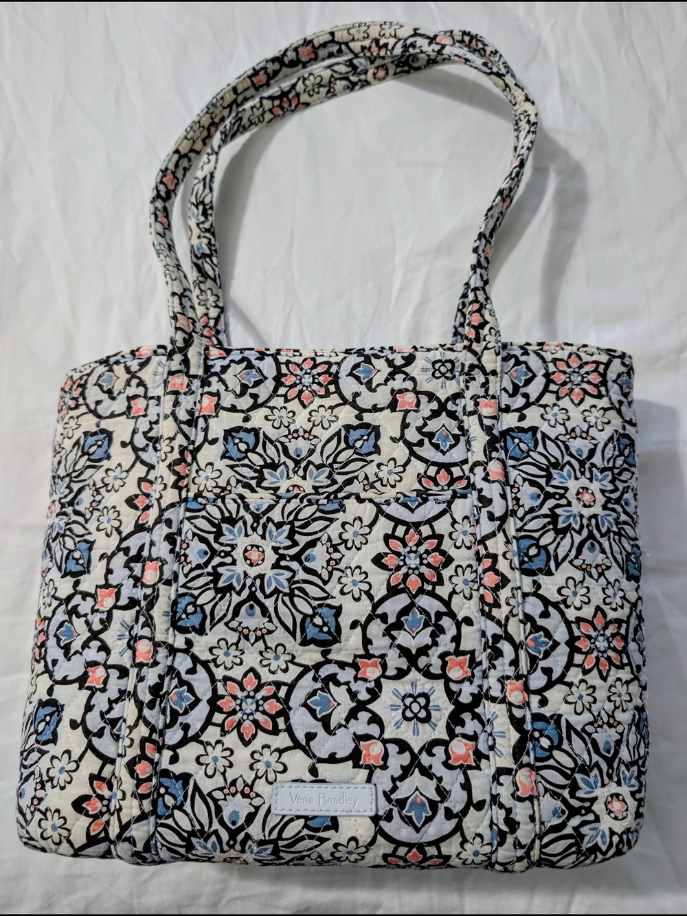 Vera Bradley Small Tote in Lisbon Medallion Pattern